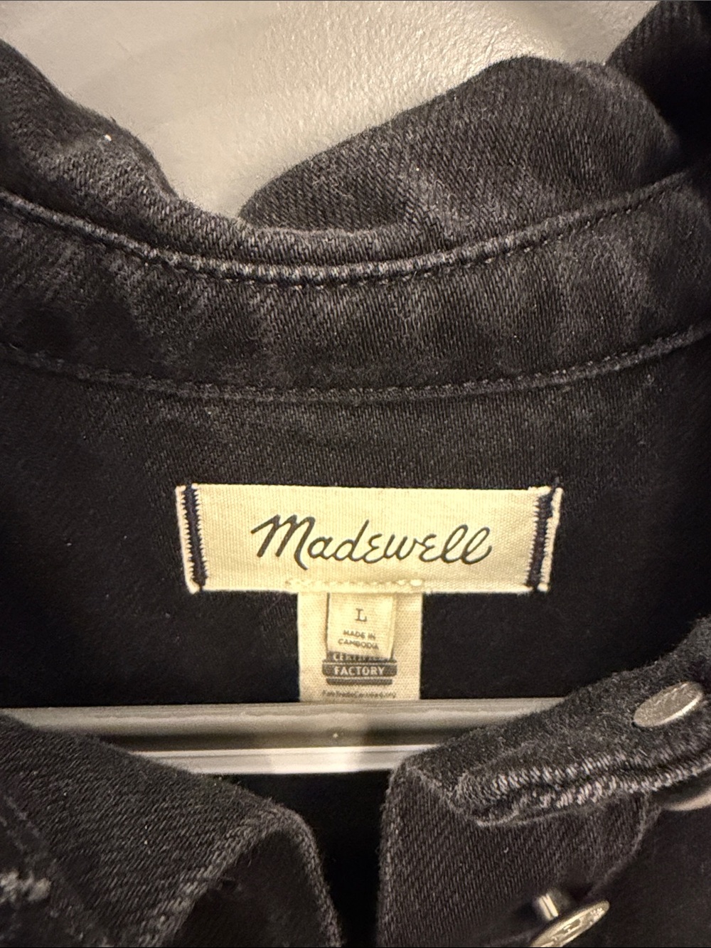 Madewell Denim Popover Mini Shirt Dress - Picture 3 of 3